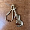 AIM Gifts Violin Keychain - Polished Brass