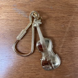 AIM Gifts Violin Keychain - Polished Brass