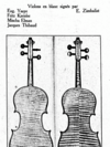 Belgian Rene Aerts violin, ca 1928, Bruxells, signed by F. Kreisler, E. Ysaye, M. Elman & J. Thibaud