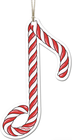 AIM Gifts Ornament Candy Cane Eighth Note