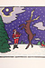 Limited Edition Santa & Reindeer Lithograph by Scott Baldwin