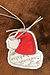 AIM Gifts Ornament, Santa hat with music, and mirror finish on back