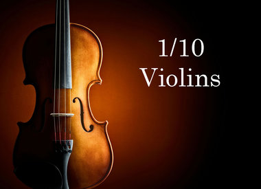 Violins 1/10 size