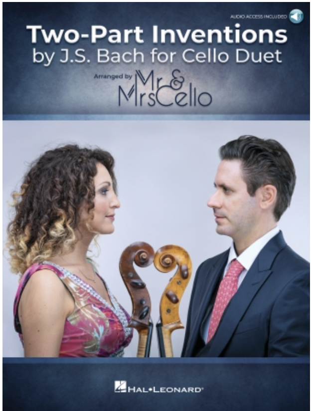 HAL LEONARD Bach (Mr & Mrs Cello): Two-Part Inventions by J.S. Bach for Cello Duet (two cellos) Hal Leonard