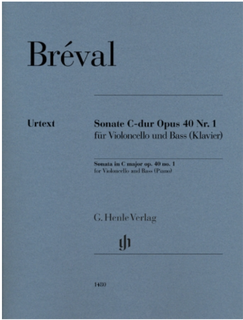 Breval (Umbreit): Sonata in C Major Op. 40, No. 1 (cello and bass) Henle