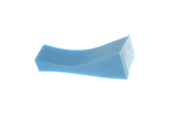 Poly-Pad Extra Small Poly-Pad sponge shoulder rest, blue extra firm