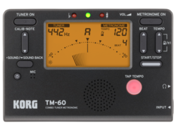 Korg Korg TM-60 Chromatic Tuner Metronome, Black