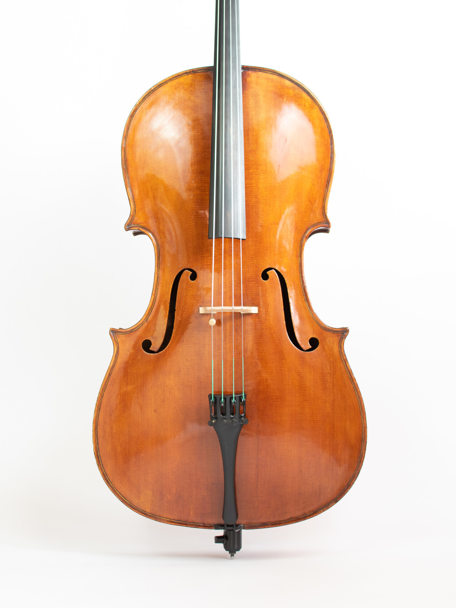 Thomas Elmer cello, unlabeled, ca 1960, Philadelphia, USA