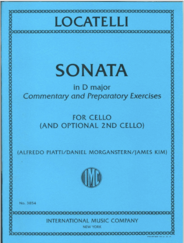 International Music Company Locatelli (Morganstern): Sonata in D major: Commentary and Preparatory Exercises For Cello (and optional 2nd cello) (two cellos) IMC