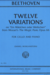 International Music Company Beethoven (Morganstern): Twelve Variations on "Ein Madchen oder Weibchen" from Mozart's "The Magic Flute", Op. 66 (cello and piano) IMC