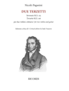 RICORDI Paganini: Due Terzetti - Serenata 115, Terzetto 116 (two violins, guitar) Ricordi