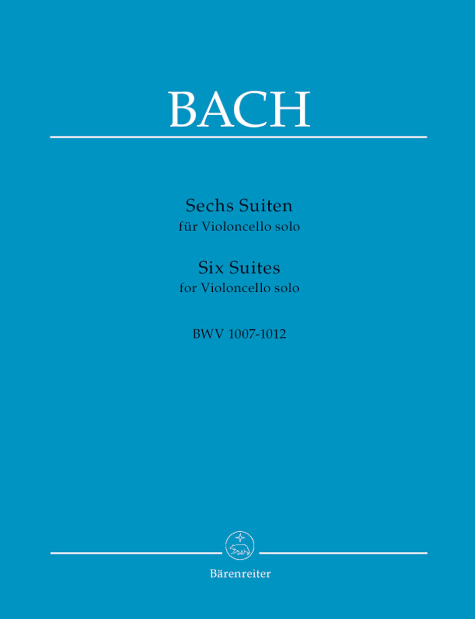 Barenreiter Bach, J.S. (Wenzinger): 6 Suites for Cello Solo, BWV1007-1012 - URTEXT (cello) Barenreiter