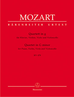 Barenreiter Mozart, W.A. (Federhofer): Piano Quartet in G minor, KV478 - URTEXT (piano quartet) Barenreiter