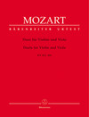 Barenreiter Mozart, W.A. (Berke): Duets for Violin and Viola, KV423 & 424 - URTEXT (violin & viola) Barenreiter
