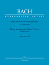 Barenreiter Bach, J.S.: Three Sonatas and Three Partitas for Solo Violin BWV 1001-1006, Urtext, Barenreiter