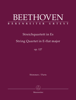 Barenreiter Beethoven (Del Mar): String Quartet in E-flat major, Op. 127 , Urtext (string quartet parts) Barenreiter