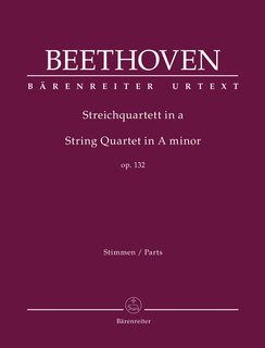 Barenreiter Beethoven (Del Mar): String Quartet in A minor, op. 132, (string quartet parts) Barenreiter