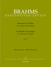 Barenreiter Brahms, Johannes (Brown): Concerto in D major Op.77 (violin & piano) Barenreiter Urtext