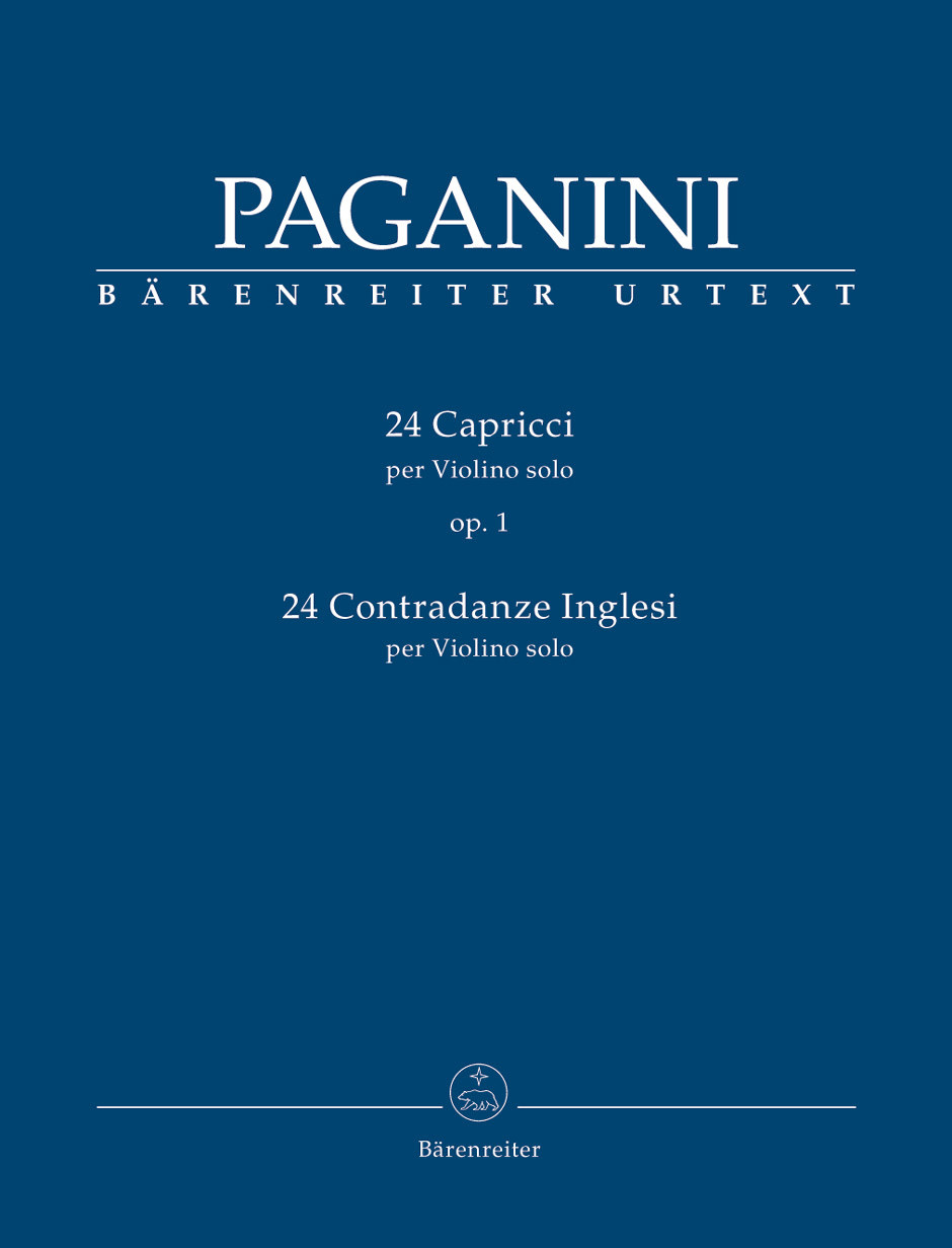 Barenreiter Paganini, Nicolo (Macchione): 24 Caprices for Violin Solo Op. 1, Barenreiter