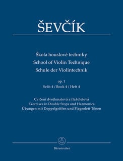 Barenreiter Sevcik, O. (Edited by Jaroslav Foltyn): Violin Studies Op 1 No.4 (violin) Barenreiter