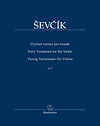 Barenreiter Sevcik (Kudelasek): 40 Variations for the Violin, Op.3 - URTEXT (violin) Barenreiter