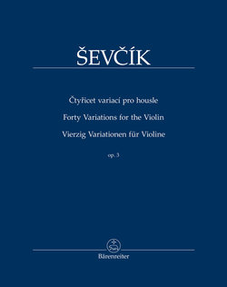 Barenreiter Sevcik (Kudelasek): 40 Variations for the Violin, Op.3 - URTEXT (violin) Barenreiter