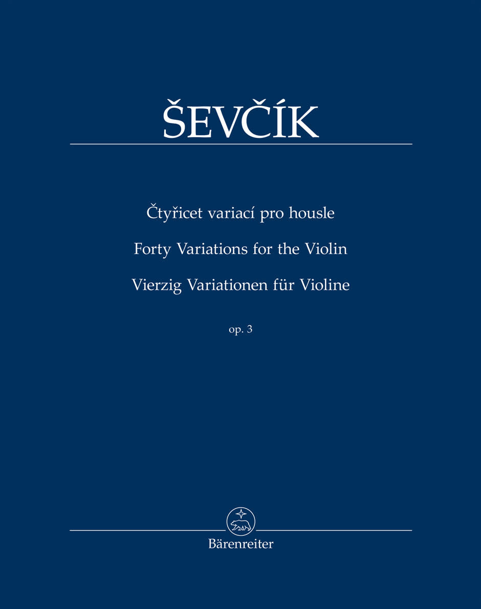 Barenreiter Sevcik (Kudelasek): 40 Variations for the Violin, Op.3 - URTEXT (violin) Barenreiter