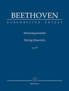 Barenreiter Beethoven (Del Mar): String Quartets, Op. 59, Nos. 1-3 -Urtext (study score) Barenreiter