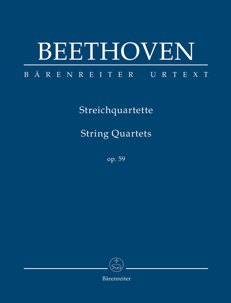 Barenreiter Beethoven (Del Mar): String Quartets, Op. 59, Nos. 1-3 -Urtext (study score) Barenreiter
