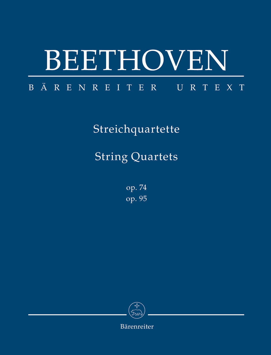 Barenreiter Beethoven (Del Mar): String Quartets, Op. 74 & 95, Urtext (study score) Barenreiter