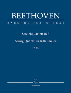 Barenreiter Beethoven (Del Mar): String Quartet, Op. 130, Urtext (study score) Barenreiter