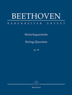 Barenreiter Beethoven (Del Mar): String Quartets, Op. 18, Nos. 1-6 -URTEXT (study score) Barenreiter