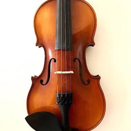 Czech Czech Strad model 4/4 violin finished by Rezvani Luthiers, 300A, 2016