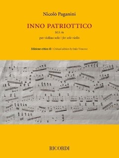 RICORDI Paganini (Vescovo): Inno Patriottico (violin) Ricordi