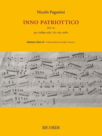 RICORDI Paganini (Vescovo): Inno Patriottico (violin) Ricordi