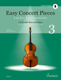 Schott Music Mohrs: Easy Concert Pieces – Volume 3 (double bass and piano) Schott