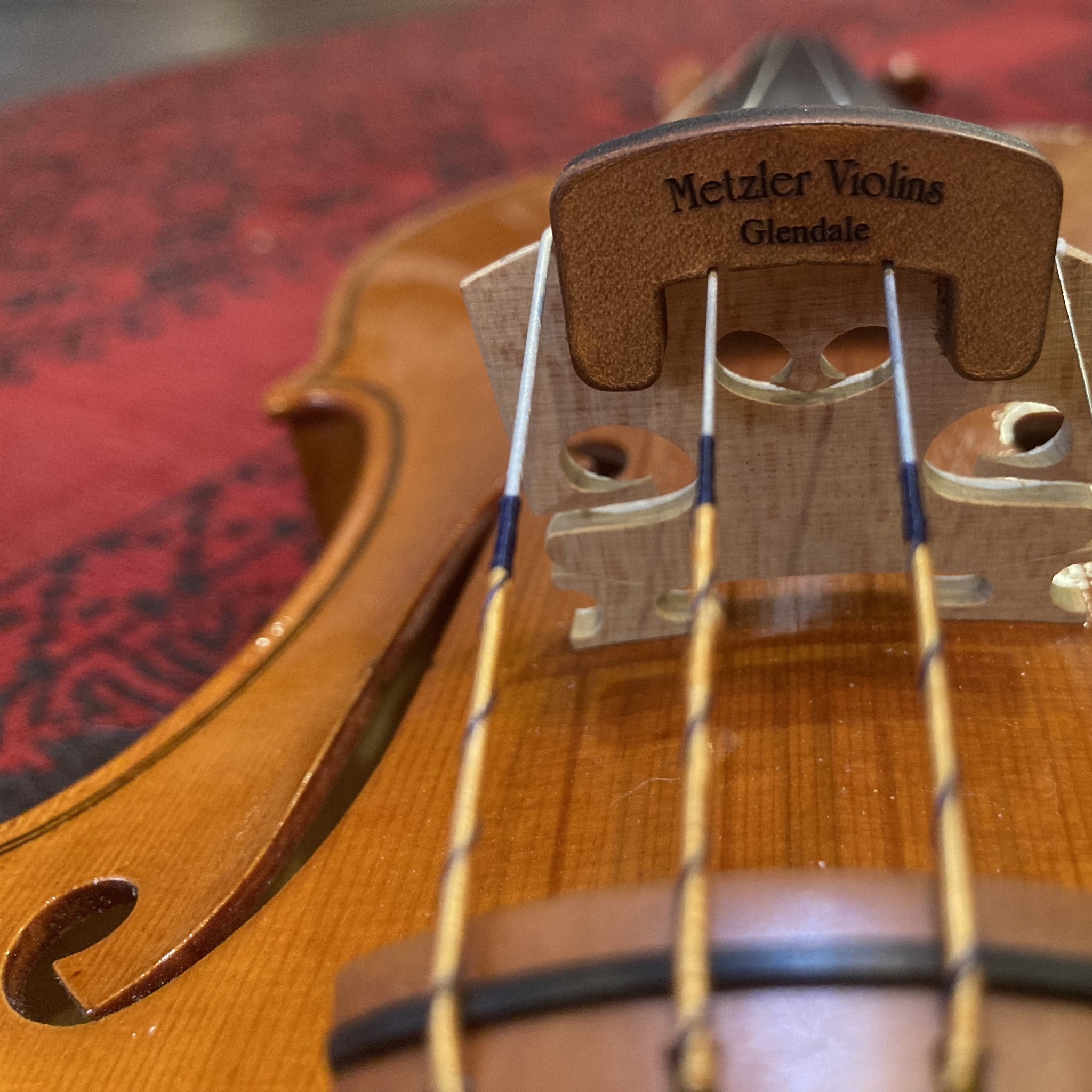 Leather violin mute, ''Metzler''
