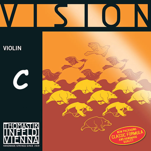 Thomastik-Infeld VISION violin C string by Thomastik-Infeld, silver, 4/4, Medium