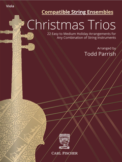 Carl Fischer Parrish: Christmas Trios 22 Holiday Arrangements (viola) FISCHER