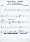 Bruce Dukov Dukov, Bruce: Variations on a Birthday Theme, violin duet,  Virtuoso level,  sheet music