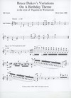 Bruce Dukov Dukov, Bruce: Variations on a Birthday Theme, violin duet,  Virtuoso level,  sheet music