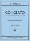 International Music Company Vivaldi (Galamian): Concerto in A minor, Op.3, No.6, RV356 (violin & piano) IMC