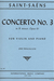 International Music Company Saint-Saens: Concerto No. 3 in B minor, Opus 61 for violin and piano