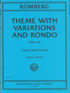 International Music Company Romberg (Moses): Theme with Variations and Rondo, Opus 61 (cello and piano) IMC