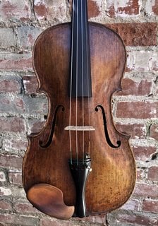 Johann Adam Pöpel (Poepel) viola, ca 1660, labeled Gasparo da Salo,  Bruck, GERMANY 15 3/4" - extremely rare