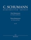 Barenreiter Schumann, Clara (Ross): Three Romances for Violin & Piano, op. 22, Barenreiter