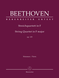 Barenreiter Beethoven, L. (Del Mar): String Quartet in F major, op. 135, Barenreiter Urtext