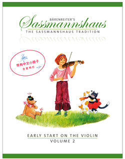 Barenreiter Sassmannshaus, K.: Early Start on the Violin, Volume 2 (violin) with Chinese Text Booklet, Barenreiter