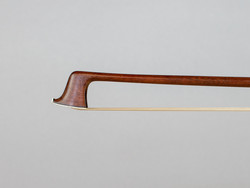 BAUSCH silver violin bow,  round Pernambuco stick, GERMANY, 63.3g