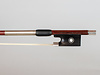 English W.E. HILL & SONS round violin bow, silver/ebony frog, by Sydney Yeoman, ENGLAND, 62g